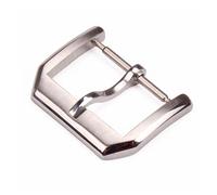 PLACKE Hebilla de correa de reloj de acero inoxidable, 18, 20, 22, 23 y 24mm, correas de reloj plateadas, accesorios de correa for cierre(Type 1,12mm)