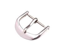 PLACKE Hebilla de correa de reloj de acero inoxidable, 18, 20, 22, 23 y 24mm, correas de reloj plateadas, accesorios de correa for cierre(Type 8,23mm)