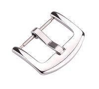 PLACKE Hebilla de correa de reloj de acero inoxidable, 18, 20, 22, 23 y 24mm, correas de reloj plateadas, accesorios de correa for cierre(Type 11,20mm)