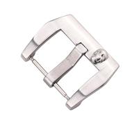 PLACKE Hebilla de correa de reloj de acero inoxidable, 18, 20, 22, 23 y 24mm, correas de reloj plateadas, accesorios de correa for cierre(Type 6,26mm)