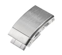 PLACKE Hebilla de reloj de acero inoxidable sólido apta for Seiko Fit for cierres de pulsera Citizen reemplazo de botón deslizante de seguridad plegable de 18/20/22 mm(20mm Buckle)