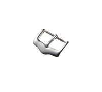 PLACKE Hebilla de reloj de Metal 14 16 18 20mm correa de hombre pulido cierre de reloj hebilla de acero inoxidable cierre desplegable Accesorios(Silver,20mm)