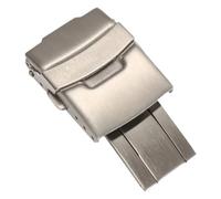 PLACKE Hebilla de reloj sólida de acero inoxidable 304, apta for Seiko, cierre plegable de buceo, correa de Metal for reloj, accesorios de cierre de seguridad de 18/20/22/24mm(24mm no logo)