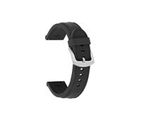 PLACKE Pulsera de cinturón de muñeca universal de la banda del deporte de goma de silicona 18 mm de 20 mm 22 mm 24 mm Fit For Samsung Gear S2 S3 Apto for Huawei Watch Men Women (Color : Black01, Siz