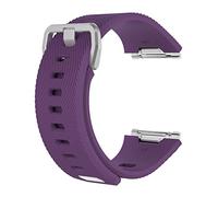 PLACKE Weambands Agua ondulada Silver Hebilla Reloj de reloj Ajuste for Fitbit Fitbit Silicona Iítica Caucho Reloj Impermeable Correa (Color : 10, Size : Small Size)