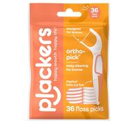 Plackers Orthopick Selecciones de hilo dental para aparatos ortopédicos, 36 unidades