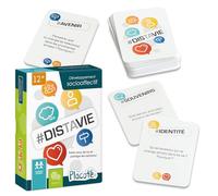 Placote - #Distavie - Educativo - Juego de aprendizaje para el desarrollo de habilidades sociales - Juego de cartas para adolescentes de 12 a 16 años, Blanco roto