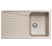Plados Fregadero de cuarzo de cocina empotrable SP0791 con escurridor - Avena