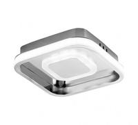 Plafon 24w 3000-4000-6000k elma cromo 5,5x21x21 cm 2280 lm c/memoria d