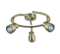 plafon 3 focos articulables modelo chacho cuero para baño,