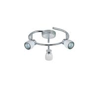Plafon 3 luces metal color blanco serie chacho 30cm
