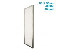 Plafon 72w 4000k 3,5x30x90 cm plano niquel 6120lm