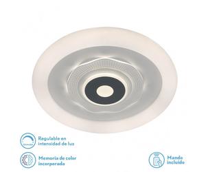 Plafon 78w 3000k, 4000k, 6500k anthe blanco/gris 9x50x50cm 10530lm reg