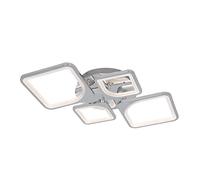 Plafon 86w 3000-4000-6500k Cromo Elara 9x76x46 Cm 11610Lm Regulable, Memoria y C Remoto marca FABRILAMP