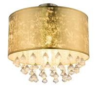 Plafón Amy (60 W, Oro, Claro, Níquel, E27)