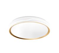 Plafón Anuar Blanco/Haya LED 60W 3000-4200-6500K 5400lm (Ø50x50x7,5cm) con Mando y Memoria