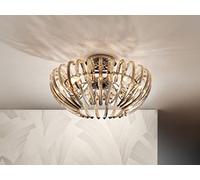 Plafón ARIADNA champagne de 53x27x53cm.