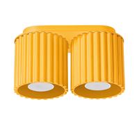 Plafón AURA 2 amarillo GU10