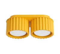 Plafón Aura 2 amarillo Gx53