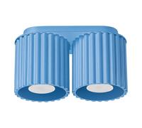 Plafón AURA 2 azul claro GU10