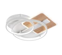 Plafon azores blanco/haya 120w 3000-4000-6000k 9x50x50cm 10200lm c/rem