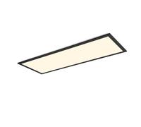 Reality Leuchten Plafón LED Beta, longitud 80 cm, negro, RGBW, CCT