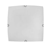 Plafon Cuadrado Ayla 2xe27 Blanco 30x30x7 Cm