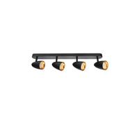 Lámpara de techo Foco cuádruple Foco tipo OVO Blanco Negro Dorado EDO Lighting