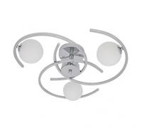 Plafon de 3 luces modelo conil color cromo fabrilamp