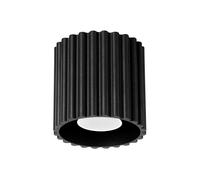 Plafón de techo Aura 1 negro GU10