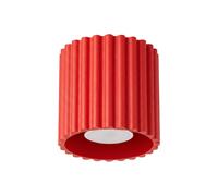Plafón de techo Aura 1 rojo GU10