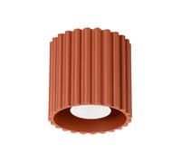 Plafón de techo Aura 1 rojo ocre GU10