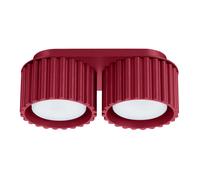 Plafón de techo Aura 2 burdeos