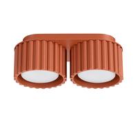 Plafón de techo Aura 2 rojo ocre Gx53