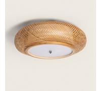 LEDKIA LIGHTING Plafón de Techo Bambú Sorolla para Cocina, Comedor, Habitación Natural