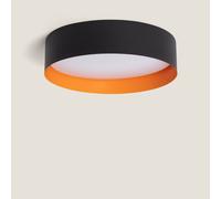 LEDKIA LIGHTING Plafón de Techo LED 30W Acero Talagapa S Ø400 mm para Cocina, Comedor, Habitación Negro