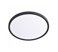 wonderlamp - Plafón de techo LED 18W Gein Negro CCT 3-Step con intensidad regulable