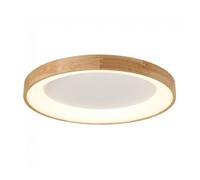 Plafón de techo led mad (56w) acrílico - madera nórdico 10 cm
