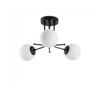 Plafón de techo marga negro 3 luces marca wonderlamp