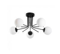 Plafón de techo marga negro 5 luces marca wonderlamp