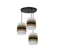 Plafon de techo metal color negro serie angola 42cm