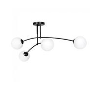 Plafón de techo mobis negro 4 luces marca wonderlamp