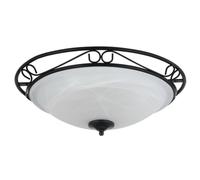 Plafon de techo Rabalux 3xE27 metal negro mate modelo Atenas para salon comedor