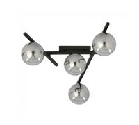 Plafón de techo tramas grafito 4 luces marca wonderlamp