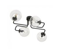 Plafón de techo vesta transparente 4 luces marca wonderlamp