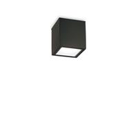 Plafón Foco De Exterior Moderno Diseño Negro Jardín Veranda DL1650