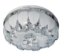 Plafón gloria 8xe14+78x0.2w led al.30xd.48cm cromo