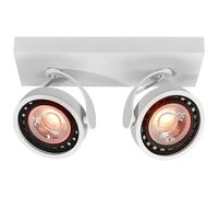 Plafón GTV WALLY, fijación al techo, 4373, AC220-240V, 50/60 Hz, IP 20,2*Gu10, ES111, doble, blanco