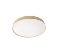 Plafón Kiara Blanco/Haya LED 40W 3000-4200-6500K 3600lm (Ø40x40x5,5cm) con Mando