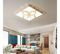 Plafón Lámpara Techo 48W Moderna LED Luz de Techo para Dormitorio Cocina Sala de estar Comedor Balcón Pasillo (Blanco)